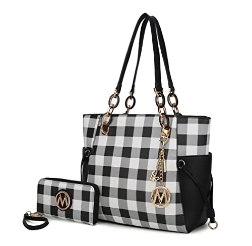 Image of MKF Collection Women's Tote Bag With Wristlet Wallet Bag, Vegan Leather Handbag Purse Set by Mia K