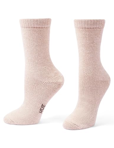 Image of HUE womens Crew Length Boot Socks, 2 Pair Pack