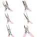 Produktbild SUNNYCLUE 6 stücke Mini DIY Schmuck Zangen Werkzeug Set Runde Nadel Biegung Lange Nase Slide Schneiden Linesman Nylon Backenzange Zangen Präzision Zangen Perlen Reparatur Liefert für schmuck machen