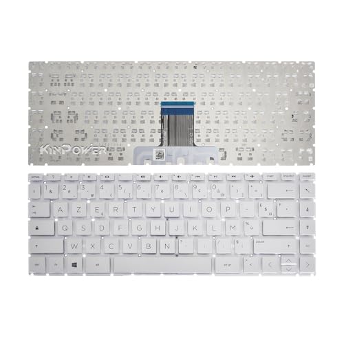 Clavier Azerty Français HP 14S-DQ 14S-FQ Idéal pour Télétravail et Études - Version Argent