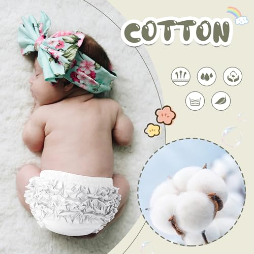 image for Durio Baby Bloomers for Toddler Girls Ruffle Diaper Covers for Girls C