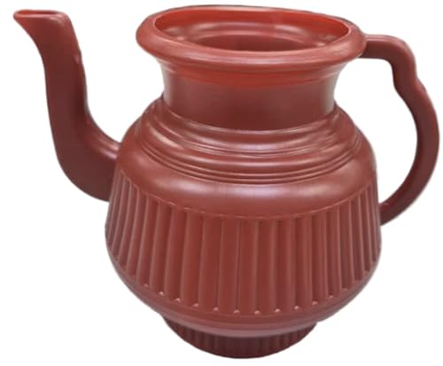 TAJ Badna Muslim Lota Bodna Toilet Wash Jug Manual Bidet Pitcher 2.25L (Color Varies)