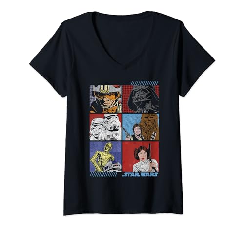 T-shirt Star Wars femme col V résoud le dilemme entre look geek et élégance
