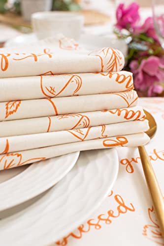 Servilletas de Tela Thanksgiving Pack de 6 20x20 pulg miniatura 5