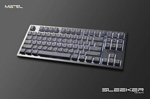 Mistel Sleeker Md870 Backlit Tkl Mechanical Keyboard With Cherry Mx Brown Switch And Silver Full Cnc Aluminum Case For Mac And Windows (Single White Led, Pbt Dye-Sub Keycap, Macro Support, Ansi/Us) #TOP7
