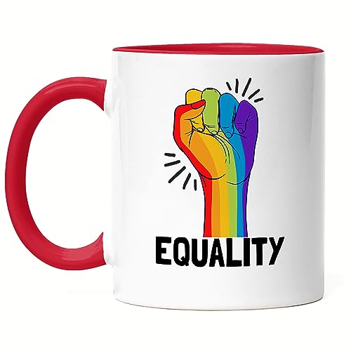 Hey!Print LGBT Equality Tasse LGBT Gay Rainbow LGBTQ Pride Queer Homosexuell CSD Pride Week Tasse Rot