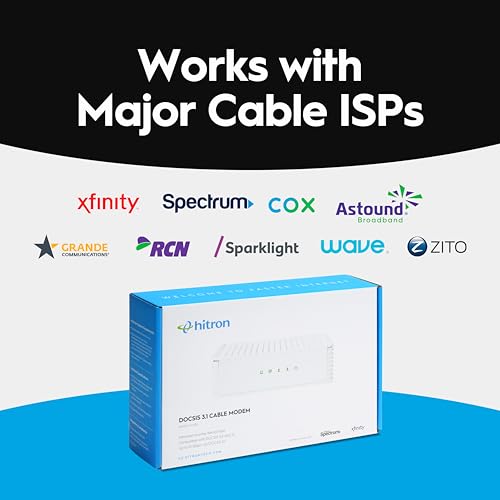 Image of Hitron CODA DOCSIS 3.1 Cable Modem ONLY | Up to 1 Gbps Max Internet Speeds | Certified with Comcast Xfinity, Charter Spectrum, Cox & More | Requires Separate WiFi Router (Pack of 2)