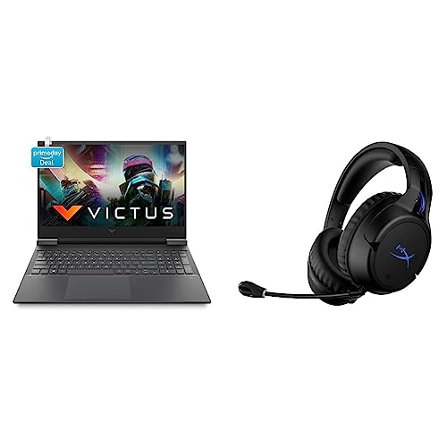 Image of HP Victus Gaming Laptop 11th Gen Intel Core i5-11400H16.1 inch(40.9 cm) FHD IPS Gaming Laptop & HyperX Cloud Flight ? Wireless Gaming Headset for PS5 and PS4
