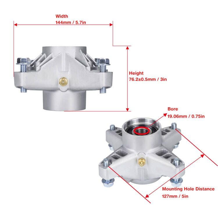 Amazon.com : Max Motosports Spindle for MTD Cub Cadet Z-Force Pro