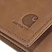 Carhartt Men's Casual Saddle Leather Wallets, Available in Multiple Styles and Colors, Brown (Trifold), One Size