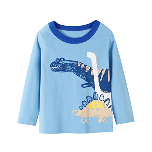 Girls Boys Pullover,1-7 Years Toddler Kids Baby Boy Long Sleeve Animal Dinosaur Shirt Tops Tee Clothes 3PC Set