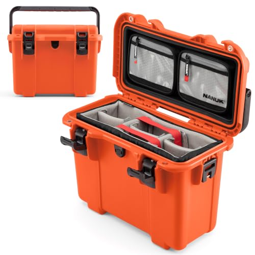 Image of NANUK T30 Pro Photo Kit Camera Case Hard Shell with Padded Divider & Lid Organizer (16L) - Waterproof, Dustproof, Impact Resistant - Travel Case for Camera & Drone (16.5 inch x 9.3 inch x 12.5 inch) - Orange