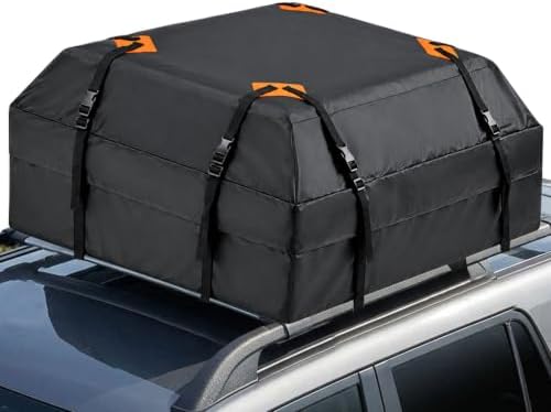 AllExtreme 15 Cubic Feet Rooftop Cargo Bag Travel Luggage Carrier for Cars
