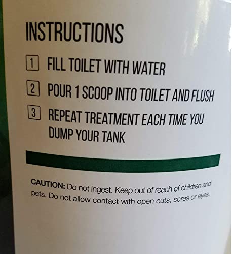 Caravan Full-Timer's Rv Holding Tank Treatment - Enzyme Formula - New And Different Bio-Enzymatic Approach To Eliminate Toilet Odor (30 Treatment Powder) #TOP7