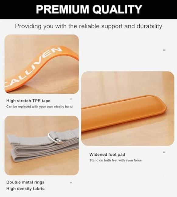 Pull Up Assistance Bands, Upgrade Pull Up Bands Assistance Bands with Foot Plate, Resistance Bands for Pull Ups, Heavy Duty Resistance Bands Match Pull Up Bar for Doorway