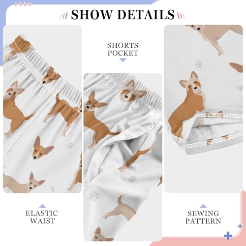 Boys' Pants Dog Cute Animal Paws Long Bottoms Jogger Pants Elastic Waist Trousers with Pockets S-XL4