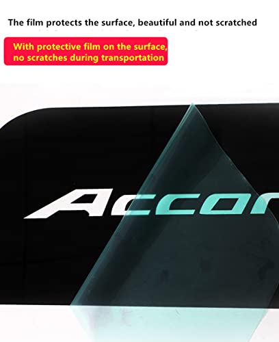 Jeyoda For Accord High Brake Light Sticker Acrylic Projection Board Decal Top Tail Light Stickers Car High Mounted Decorative Emblems For 10Th Accord (Acrylic Hard Film) #TOP3