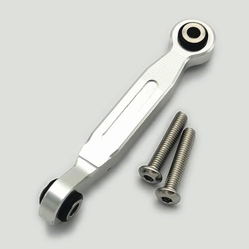 Varilla de acoplamiento de dirección servo de aluminio 46MM - 1pc plata para Traxxas 1/5 XMAXX 7747 1/10 MAXX 8947