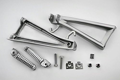 HTTMT MT390-021 - Estriberas de pie de pasajero trasero pulidas compatibles con Yzf R6 2006-2009 2010 2011 2012