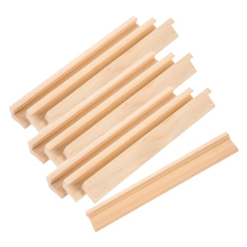 HOOTNEE 10stücke Holzbuchstaben-ausstellungsständer Mit Holzfarbe Englische Buchstaben Basen Für Diy-holzhandwerksdekoration Lattenunterstützung Zum Stehen