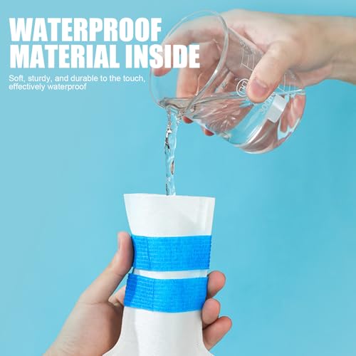 CutitiUU 20 Stück Einweg-Hundeschuhe für verletzte Pfoten,20er Pack Hundeschuhüberzüge,1 Rolle Verbandsmaterial gratis,verstellbare Einweg-Hundesocken,Haustierbandagen für Hunde