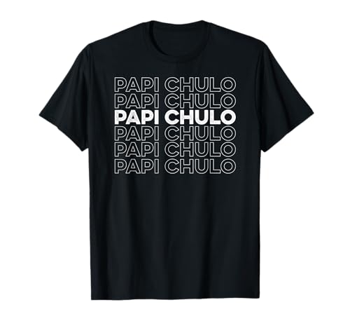 Papi T-shirt como presente do dia do pai t-shirt, Preto, S