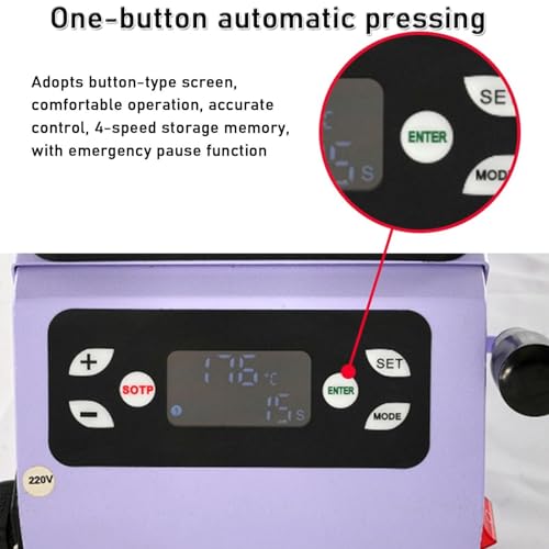 Máquina termofijadora de gorras eléctrica para sublimación miniatura 5