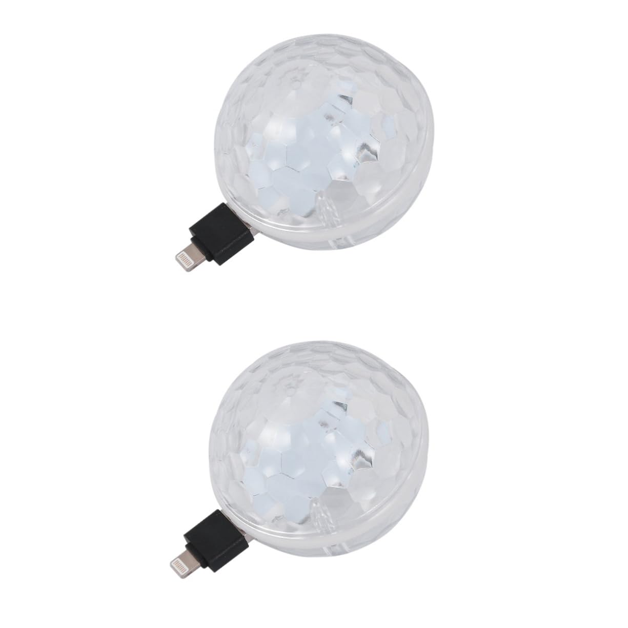 DOITOOL 2pcs Usb Charging Led Stage Light Strobe Lamp for Disco Ktv Bar Party Responsive to Music Rhythm -catching