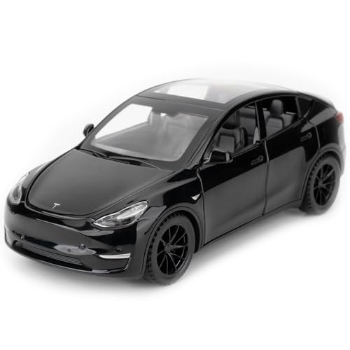 TGRCM-CZ 1/32 Scale Diecast Tesla Model Y Toy Car, Zinc Alloy Pull Back Vehicles Model Car with Sound and Light for Collectors & Kids 3+ Years Old Birthday Gift(Black) TGRCM-CZ 1/32 Scale Diecast Tesla Model Y Toy Car, Zinc Alloy Pull Back Vehicles Model Car with Sound and Light for Collectors & Kids 3+ Years Old Birthday Gift(Black)