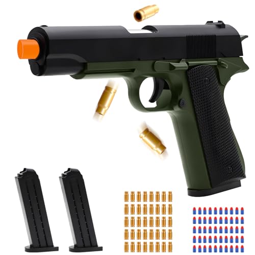 Spcozgil Realistic Toy Gun Pistol, Soft Bullet Toy...