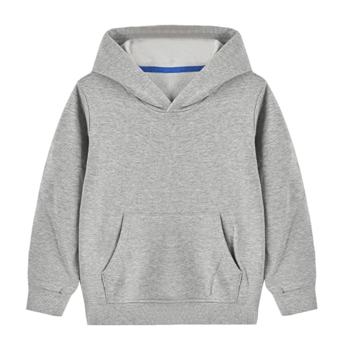 Image of HILEELANG Boy Hoodie Sweatshirt Zip-Up Cotton Casual Pocket Jacket Spring Fall Clothes