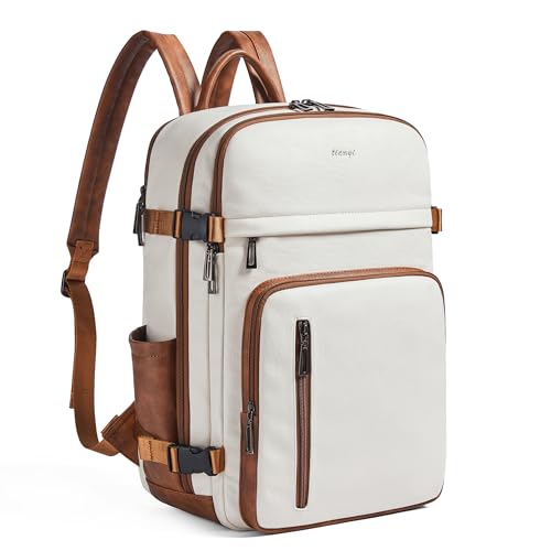 Leather Laptop Backpack, Fits 15.6