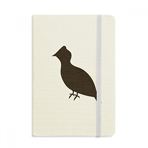 Carnet Tétras lyre A5 rigide tissu imprimé 144x210mm multicolore