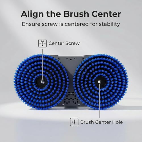 Image of Spin Mop Brush Heads Replacement Pads for Bissell Spinwave Steam Mop 20393,20399,3897A,23157, 23159,2124, 2039A, 3712 - Hard Floor Cleaning Scrub Pads