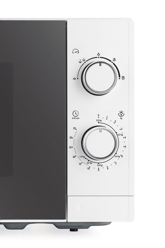 ETA Marvello Mikrowelle I 20 L I 700 W I 5 Leistungsstufen I Auftaufunktion I Weiß