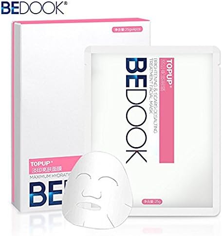 BEDOOK TOPUP 4 Sheet Brightening & Scars Desalting Treatment Face Mask Removing Pigmentation Fade Acne-Scar (100g)