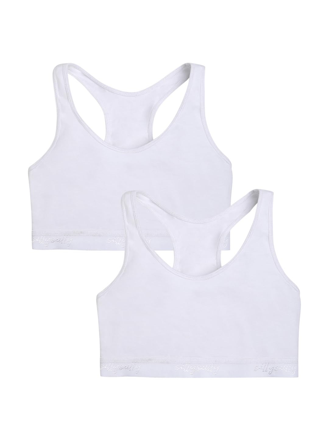 Sillysally Girl’s Cotton Non-Gade Wire Free Regular Sports Bra | Early Bra – 2 Pack Sillysally Girl’s Cotton Non-Gade Wire Free Regular Sports Bra | Early Bra – 2 Pack