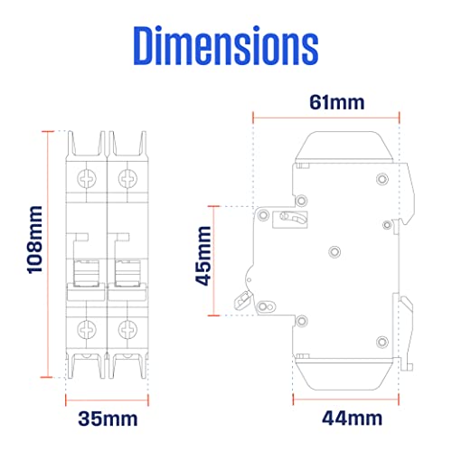 Westinghouse Miniature Circuit Breaker, 40A, Two Pole, C Curve, Ul 489 Certified #TOP7
