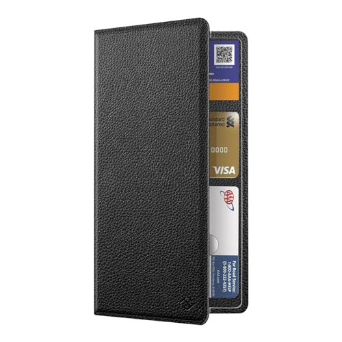 Porte-carte d'identité pour voiture FINPAC étui noir élégant