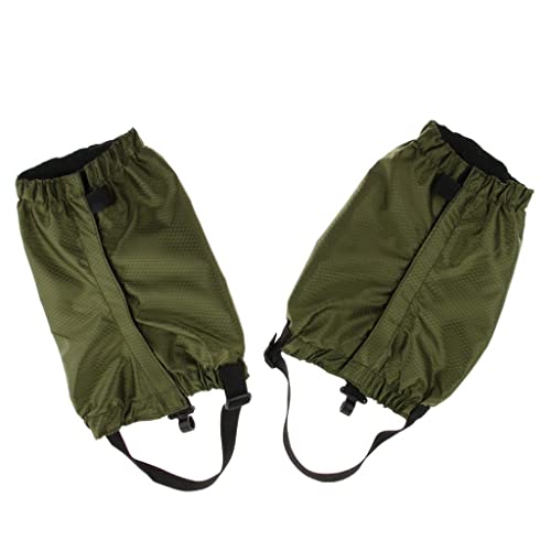 Harilla Waterproof Hiking Gaiters, Lightweight Adjustable Leg Guards with Webbing Cord & Snap Fastener, winter Hunting Low Gaiters for Trekking