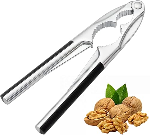 YSTrillion Nutcracker Heavy Duty Walnut Cracker Tool with Non-Slip Handle Lobster Cracker Stainless Steel Nut Opener Tool for Walnut Hazelnut Almonds Pecan Seafood