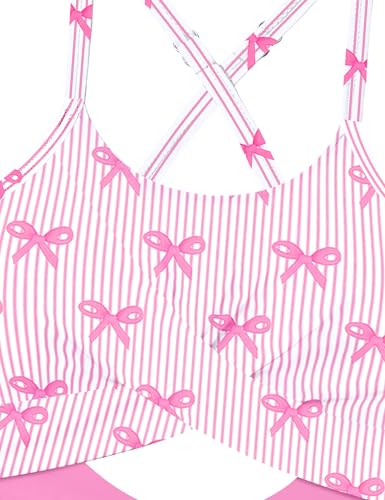 Image of Girl Swimsuit One Piece Cutout Ruched Bathing Suit for Girls Color Block Adjustable Straps Pad Swimwear 9-18y