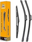 AUTOBOO 28"+16" Windshield Wiper Blade with 16" Rear Blade Sets Replacement for Toyota Prius 2016 2017 2018 2019 2020 -Original Factory Quality (Pack of 3)