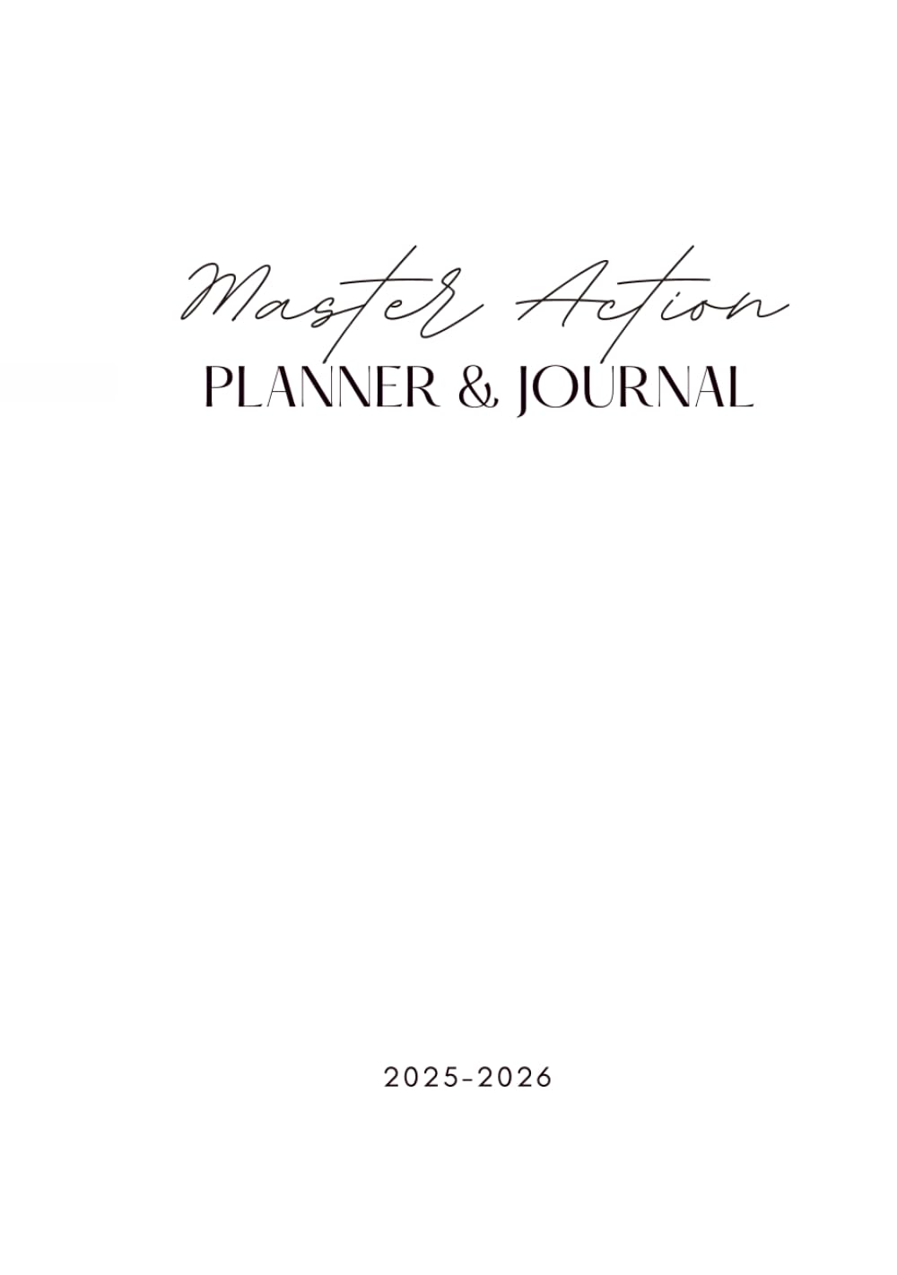 Master Action Planner & Journal v2