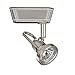 1 Light Loop Back Low Voltage Track Head Track Type: Lightolier Series, Bulb Type: 75W MR16 Halogen Bulb, Finish: White