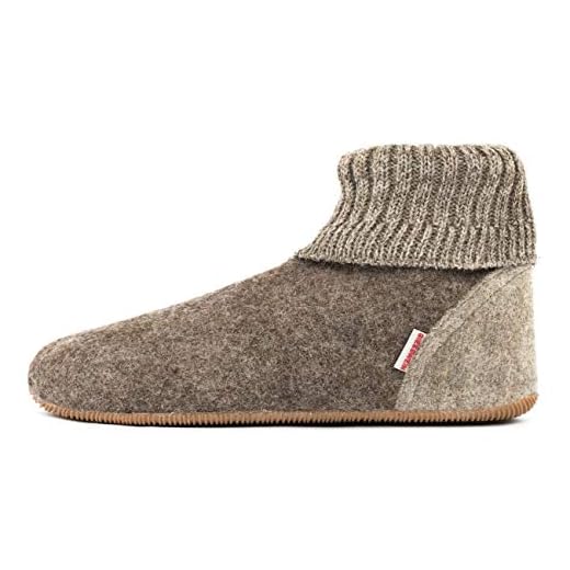 Hohe Hausschuhe Warm Damen Hausstiefel Winter Hüttenstiefel Plüsch Dick Hüttenschuhen Unisex Winterhausschuhe Kuschelig Wärme Pantoffeln Rutschfest Bequem Slipper Stiefel Schuhe für Drinnen Draußen 3 GIESSWEIN Unisex Wildpoldsried Kids Hohe Hausschuhe, Taupe 262, 44 EU