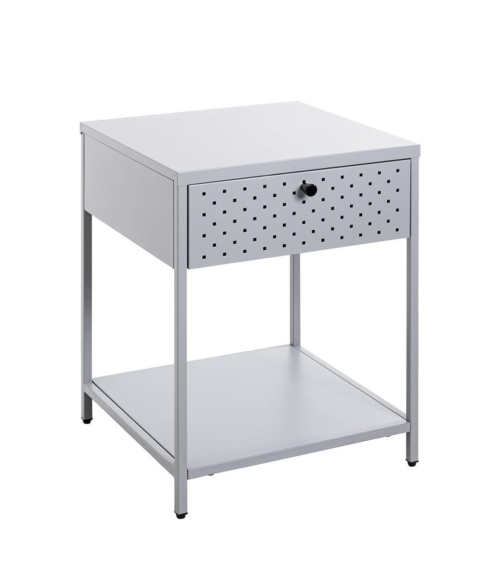 HAKU Console Grey, Metal - Dim.: W 40 cm X H 53 cm X D 40 cm, Style: Modern
