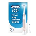 Oral-B iO2 Electric Toothbrush, for an Easy Switch to Electric, Light Pink, iO Series 2 Starter Kit with 1 Toothbrush and 2 Brush Heads