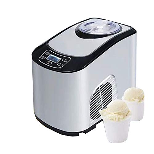 LTLCLZ Eiscremebereiter Speiseeismaschine Eismaschine Frozen Yoghurt, Kühlhaltefunktion, Timer, 140 Watt…