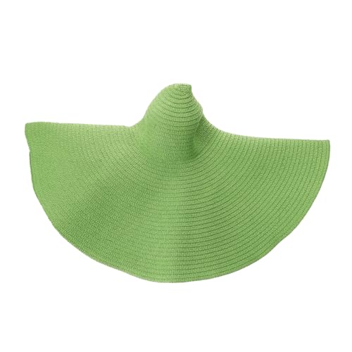 Chapeau de soleil femme protection UV large bord pliable en paille